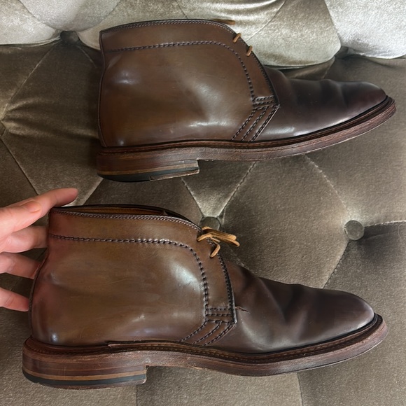 Alden Barrie cigar chukka leather lace up ankle boots men’s sz 6 C/E - Picture 5 of 12
